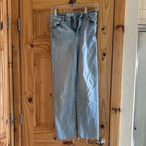 Carly Jean Los Angeles Light Wash Straight Leg Jeans Crissy Classic